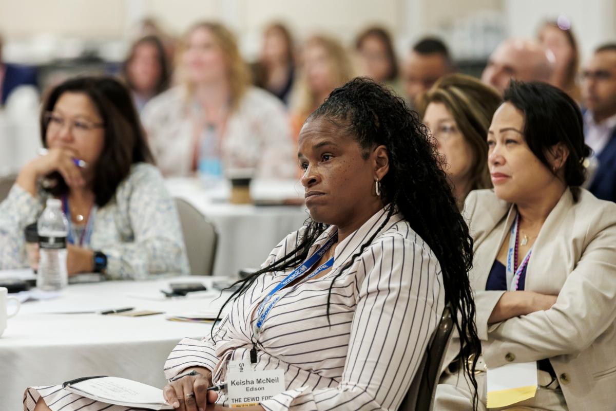 attentive audience at the 2025 cewd forum