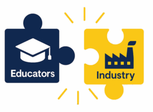 educators and industry puzzle pieces