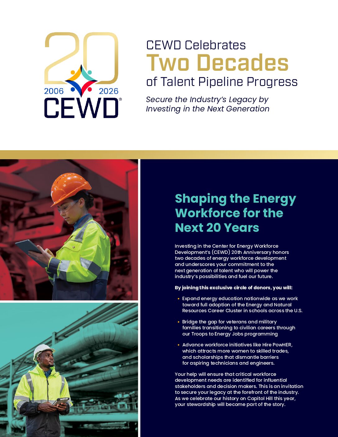 CEWD Celebrates Two Decades of Talent Pipeline Progress