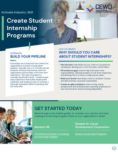 Create Student Internship Programs